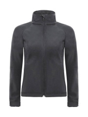 Hupullinen softshell-takki/naiset, tummanharmaa