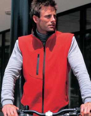 Softshell-liivi, punainen/musta – Result Recycled (3)
