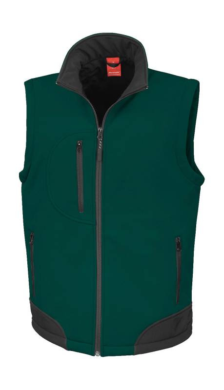 Softshell-liivi, Pullo/Musta – Result Recycled (1)