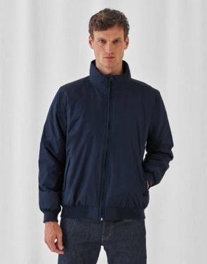 Miehistön bombertakki/miesten takki, Laivastonsininen/Lämmin harmaa – B&C Outerwear (2)
