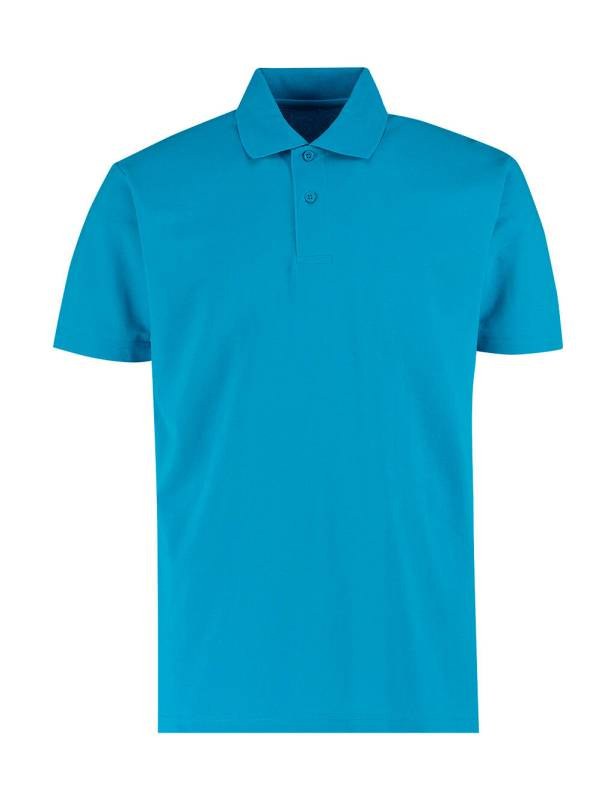 Miesten normaalin mallinen Workforce-pikeepaita, Turkoosi – Kustom Kit (1)