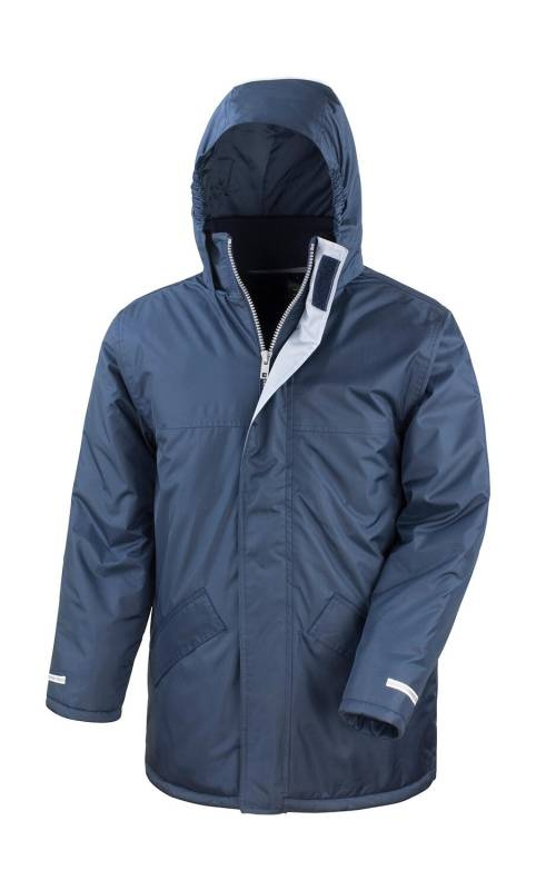 Junior Channel Parka, tummansininen – Result Core (1)