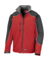 Ice Fell -hupullinen softshell-takki, punainen/musta