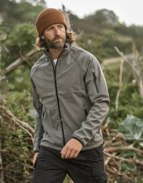 Kevyt ja suorituskykyinen softshell-materiaali, meleerattu harmaa – Tee Jays (2)