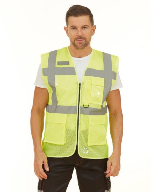 Fluo Open Mesh Executive -liivi, neonoranssi – Yoko (3)