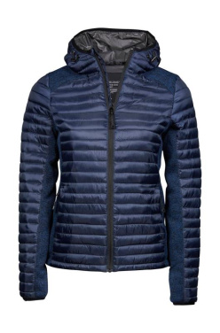 Naisten hupullinen ulkoilutakki, musta/meleerattu musta – Tee Jays (3)