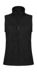 Ladies' Flux Softshell Bodywarmer, musta/musta