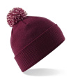 Lumitähti-pipo, viininpunainen/luonnonvalkoinen, Burgundi/Luonnonvalkoinen