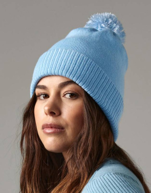 Lumitähti-pipo, fuksia/luonnonvalkoinen – Beechfield (2)