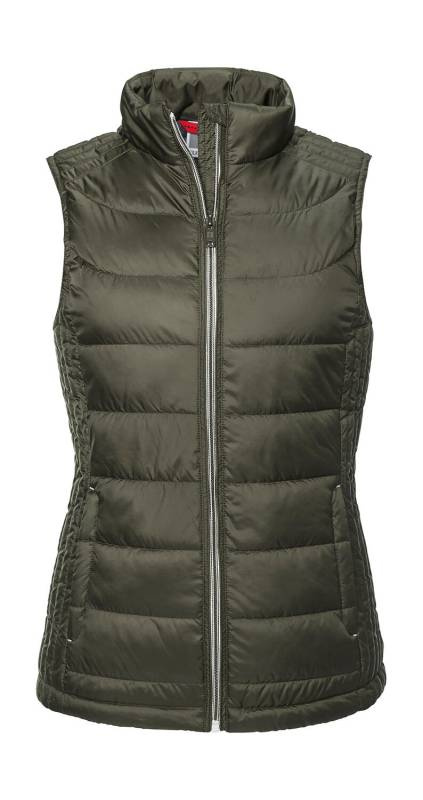 Naisten nano-liivi, Tumma oliivi – Russell Athletic (1)