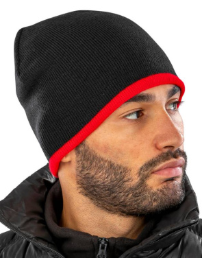 Pehmeä ja käännettävä pipo ilman hihansuita, harmaa/musta – Result Winter Essentials (3)