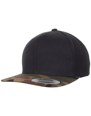 Klassinen Snapback 2-sävyinen naamiointi, Vihreä naamiointi/musta – Flexfit (4)