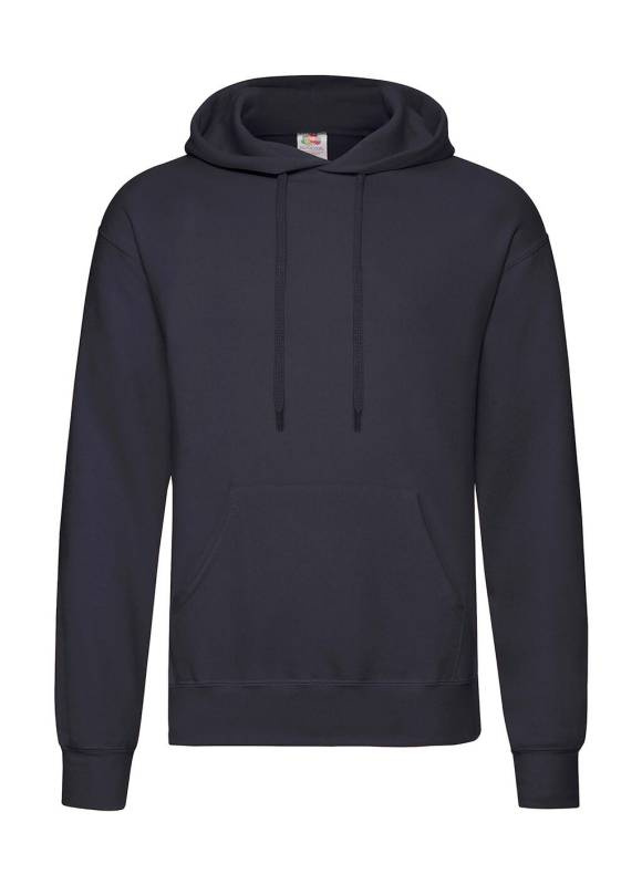 Klassinen hupullinen collegepaita, syvä tummansininen – Fruit of the Loom (1)
