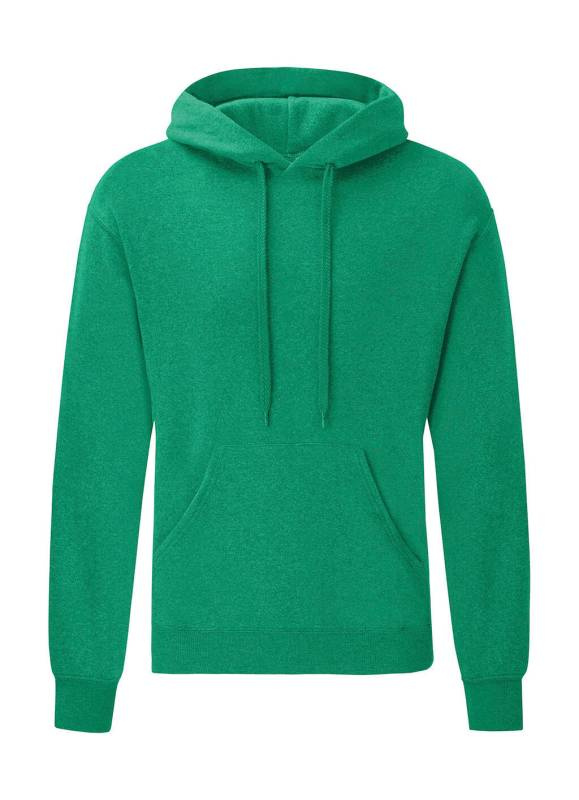 Klassinen hupullinen collegepaita, Heather Green – Fruit of the Loom (1)