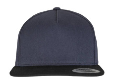Klassinen 5-paneelinen snapback-lippis, tummansininen/musta