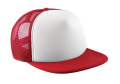 Vintage Snapback Trucker -toppi, Klassinen punainen/valkoinen