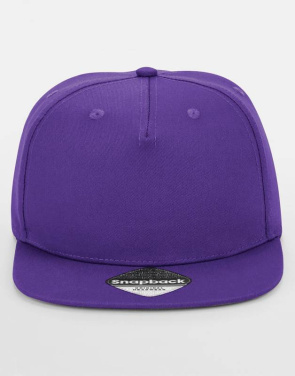 5-paneelinen Snapback-rapper-lippis, Grafiitinharmaa – Beechfield (3)