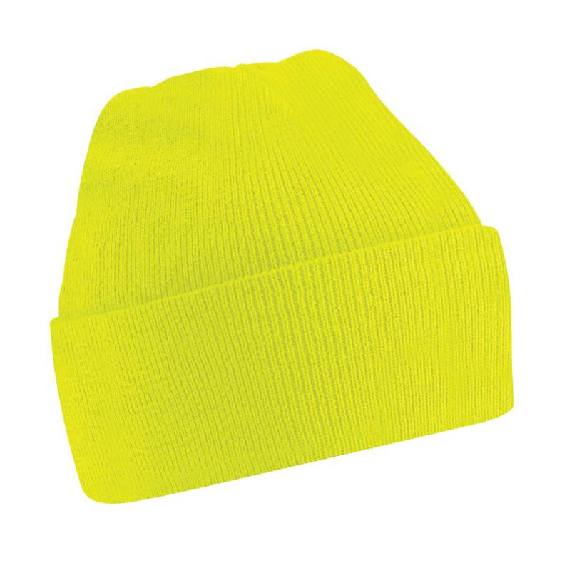 Junior Original -hihainen pipo, Fluoresoiva keltainen – Beechfield (1)