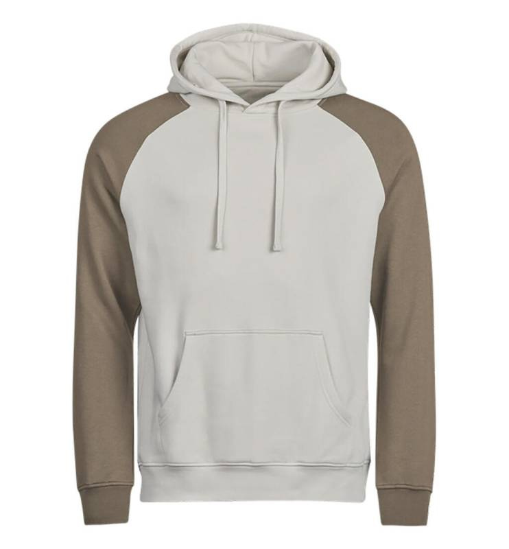 MERKINTÄMÄTÖN Kaksivärinen Hupullinen Collegepaita, Sementti/savi – Tee Jays (1)