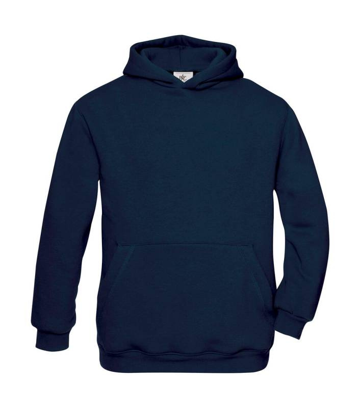 Hupullinen/lasten collegepaita, tummansininen – B&C (1)