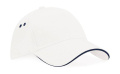 Ultimate 5 Panel -lippis - Sandwich Peak, valkoinen/ranskalainen tummansininen, Valkoinen/Ranskan laivastonsininen