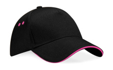 Ultimate 5 Panel -lippis - Sandwich Peak, musta/fuksia