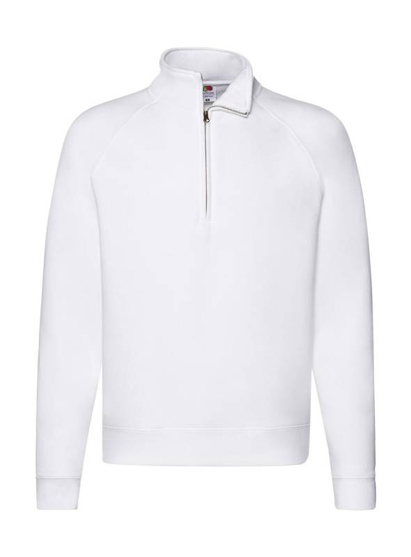 Premium-vetoketjullinen collegepaita, valkoinen – Fruit of the Loom (1)