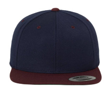 Klassinen Snapback 2-Tone -lippis, Laivastonsininen/kastanjanruskea