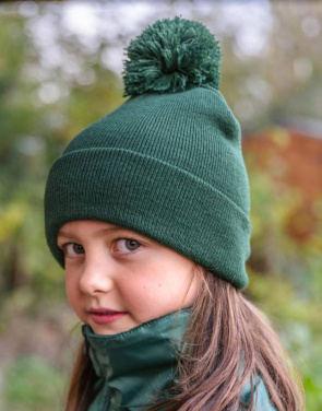 Junior Pom Pom -pipo, pullonvihreä – Result Winter Essentials (2)