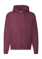 Premium-huppari vetoketjulla, viininpunainen, Burgundi