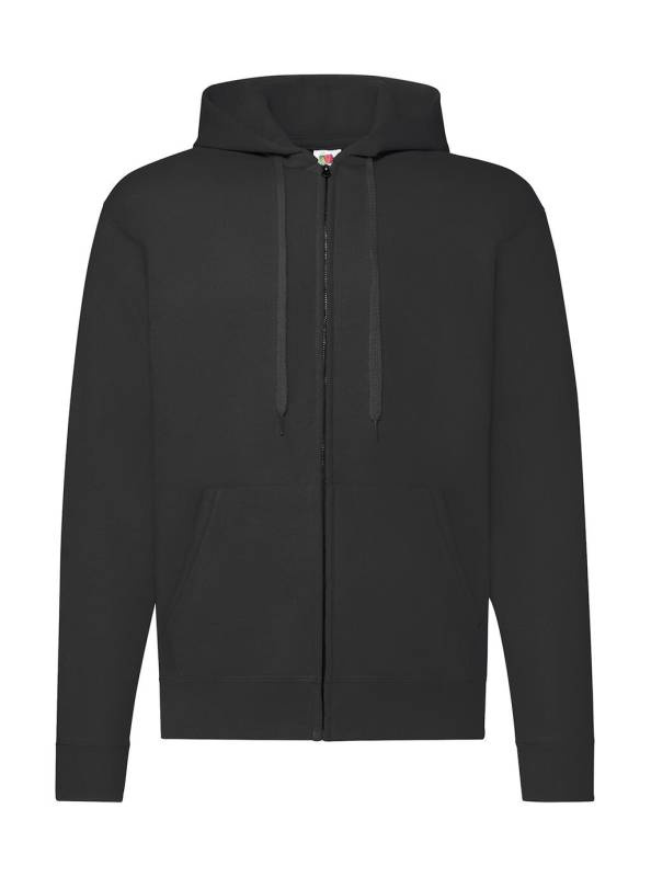 Klassinen hupullinen collegetakki, musta – Fruit of the Loom (1)