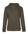 QUEEN vetoketjullinen huppu, Khaki