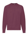 Klassinen raglan-collegepaita, viininpunainen, Burgundi