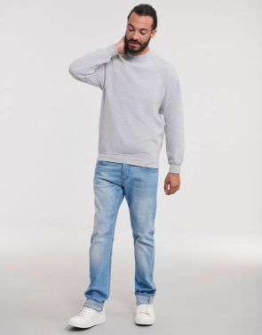 Klassinen Raglan-collegepaita, pullonvihreä – Russell Athletic (4)