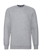 Klassinen Raglan-collegepaita, vaalea Oxford-harmaa