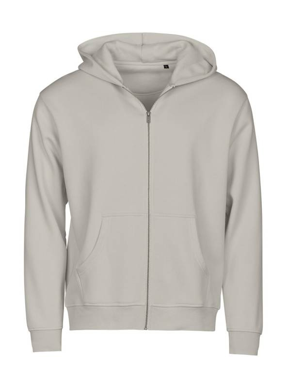 MERKINTÄMÄTÖN Hupullinen Täyspitkä Vetoketjullinen Collegepaita, Sementti – Tee Jays (1)