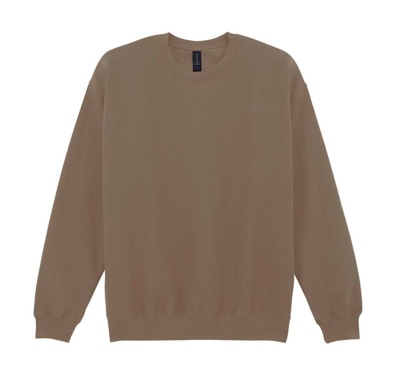 Softstyle Midweight Fleece -aikuisille tarkoitettu Crewneck-paita, Ruskea savaani – Gildan (1)