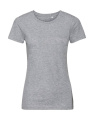 Naisten Pure Organic -t-paita, vaalea Oxford-harmaa, Vaalea Oxford