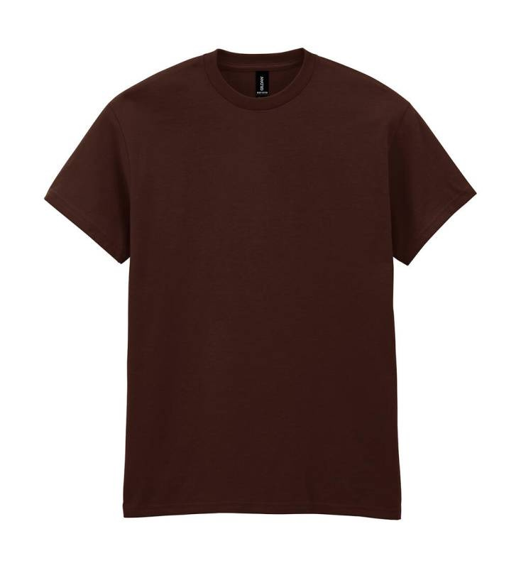 Paksu puuvillainen aikuisten t-paita, Tumma suklaa – Gildan (1)