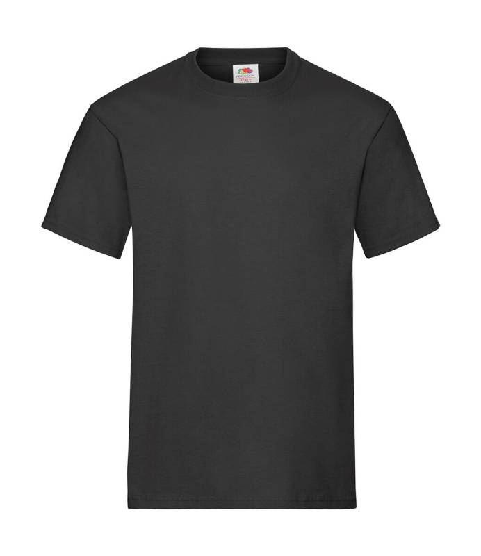 Paksu puuvilla-T-paita, musta – Fruit of the Loom (1)