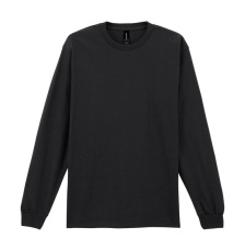 Ultra Cotton -pitkähihainen aikuisten t-paita, musta