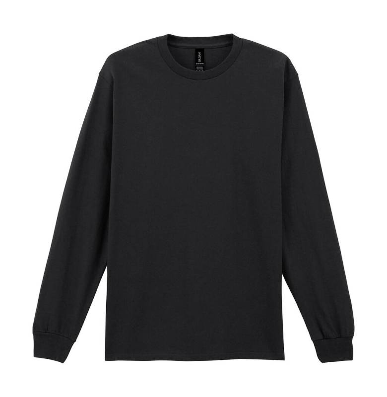 Ultra Cotton -pitkähihainen aikuisten t-paita, musta – Gildan (1)