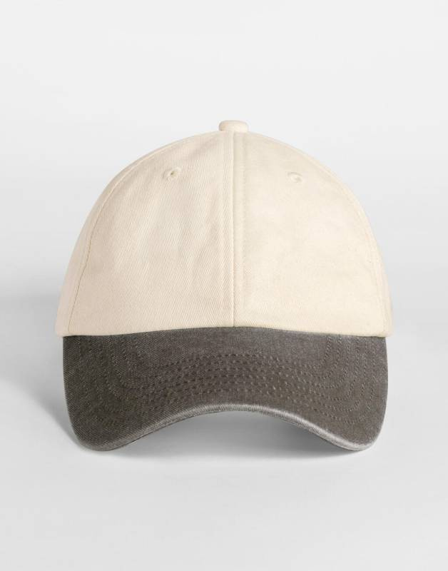Contrast Peak -matalapehminen vintage-lippis, Luonnonruskea/Vintage-ruskea – Beechfield (1)