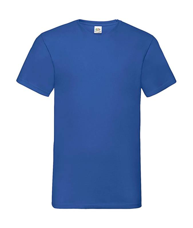 Valueweight V-aukkoinen T-paita, kirkkaansininen – Fruit of the Loom (1)