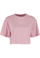 Naisten lyhyt ylisuuri t-paita, Pehmeä pinkki