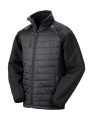 Kompassilla pehmustettu softshell-takki, musta/musta