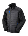 Kompassilla pehmustettu softshell-takki, musta/kirkkaansininen, Musta/Sininen