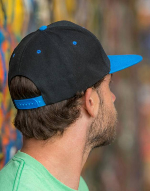 Bronx Original Flat Peak -kaksoisvärinen, musta/violetti – Result Headwear (4)