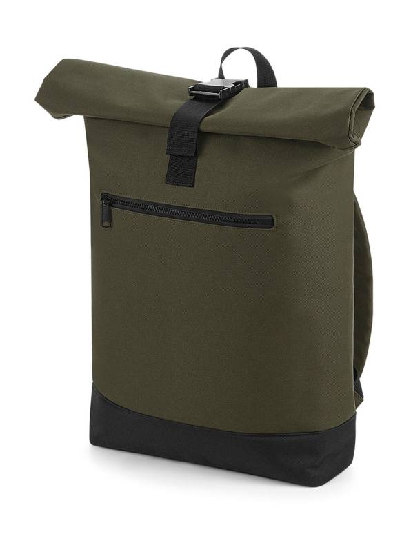 Rullattava reppu, armeijanvihreä – Bagbase (1)