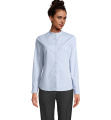 BART WOMEN MAO COLLAR SHIRT, Pehmeä sininen
